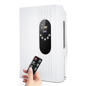【中古】【未使用】家庭用除湿機、22L/75オンス部屋用除湿機、自動シャットオフ、スリープモード、バスルーム、寝室、地下室、RV、LEDライト用のポータブル除湿機