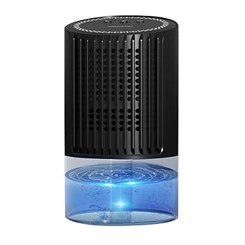 【中古】【未使用】除湿機 除湿器 小型 強力除湿 1000ML大容量 清浄機 コンパクト スピード乾燥 静音 消臭 省エネ 満水時自動停止 七色ライト USB充電式 狭所向け