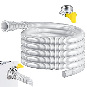 【中古】【未使用】Hopcvem 除湿ホース、除湿ドレン用ホース,除湿器ドレンホース9.8/13 フィート AC ホース、切断可能なゴム製アダプター、接続クランプ付き | 除湿