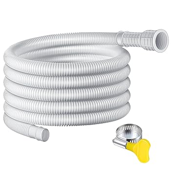 【中古】【未使用】除湿器ドレン用ホース、除湿器ドレン用ホース、除湿機ドレンホース接続クランプ付きロングACドレンパイプ - 漏れ防止と気密性、除湿機アタッチメ