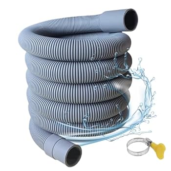【中古】【未使用】除湿器排水用ホース、除湿器ドレン延長ホース - 除湿ホースゴム製アダプターと接続クランプ付き洗濯機排水ホース,除湿機、エアコン用防漏ホース