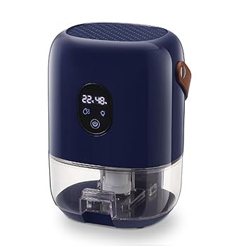 【中古】除湿機 除湿器 卓上 小型 強力除湿 大容量1000mL ペルチェ式 静音 衣類乾燥 満水自動停止 狭所向け 湿気対策搭載 ワンタッチ操作 7色ライト 最大|AJIMURA-SHOP