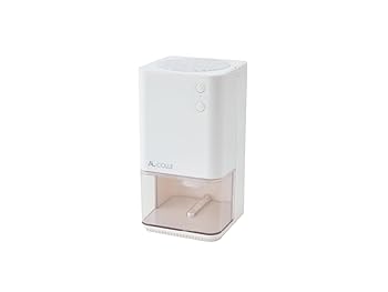 【中古】AL COLLE（アルコレ） ミニ除湿機 除湿器 1L 静音 パウダーコンパクト 省エネ 収納家具 押入れ 靴箱 納める 省あき場所 くり返し 満水さぐり当てる 自動小銃差し止める機