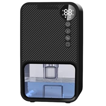 【中古】Quxxuol 除湿機 衣類乾燥機 小型 除湿器 じょしつき 衣類乾燥機 満水時自動停止 強力 静音 湿度表示 タイマー付き 7色ライト 省エネ 1100ml 大容