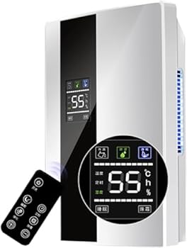 【中古】【未使用】【Auyyhui】ハイブリッド式除湿機 衣類乾燥除湿機 強力除湿 大容量タンク リモコン付き LCD ディスプレー 省エネ 排水ホース フィルター搭載 カ