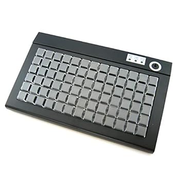 【中古】エフケイシステム POSプログラマブルキーボード PKB-078U （USB接続・カラーブラック）