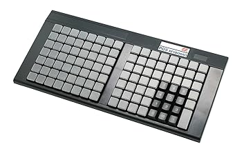 【中古】エフケイシステム POSプログラマブル鍵盤 PKB-111UB （USB繋ぎ合わせる・色つや黒いこと）