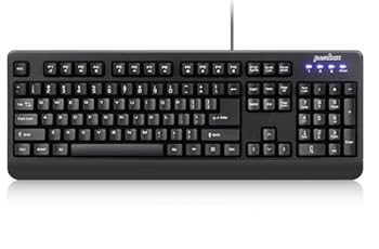 【中古】ぺリックス PERIBOARD-517 防水 抗菌 キーボード 有線 フルサイズ SGS防水規格IP 65取得 医療や産業に最適 英語配列 【正規保証品】 (ブラック)