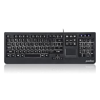 【中古】Perixx ペリックス PERIBOARD-313 タッチパッド付キーボード LED バックライト搭載 有線 スタンダードキーボード 産業・工業向け 英語配列 【正 12,095円