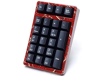 【中古】【未使用】FILCO Majestouch TenKeyPad 2 Professional PBT テンキー工房 Cherry MX 静音赤軸 USBポータブルメカニカルテンキーパッド ブラック 漆しぶき塗