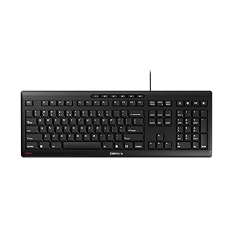 【中古】【未当て嵌める】CHERRY Stream 鍵盤 有線 USB SX ハサミ 構築物 QWERTY ささやく 静音 手がかり打つこと 老人ホーム 執務室 御役目 マイコン用 黒いこと
