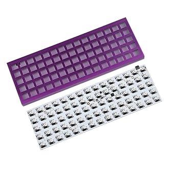 【中古】【未使用】YMDK Idobao x ID75 75キー オーソリニアレイアウト VIA アルマイト アルミケースプレート ホットスワップ可能 タイプC PCBメカニカルキーボード