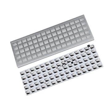 【中古】【未使用】YMDK Idobao x ID75 75キー Ortholinear レイアウト VIA アルマイト アルミニウム ケース プレート ホットスワップ タイプ C PCBメカニカルキー