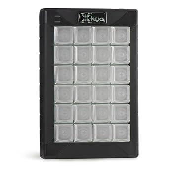 【中古】X-keysプログラム可能なUSBキーパッドとキーボード(24キー、白黒)。|AJIMURA-SHOP