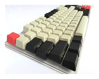 【中古】キーキャップ メカニカルキーボードキャップ ブラックライトグレーミックスDolch太いPBT 104 87 61のキーキャップはメカニカルキーボード のため