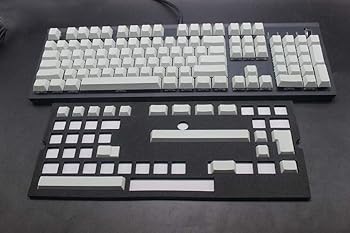 【中古】キーキャップ メカニカルキーボードキャップ ホワイトグレー121キーANSI ISOは、ブランクを感じPBTキーキャップのためにMXメカニカルキーボード