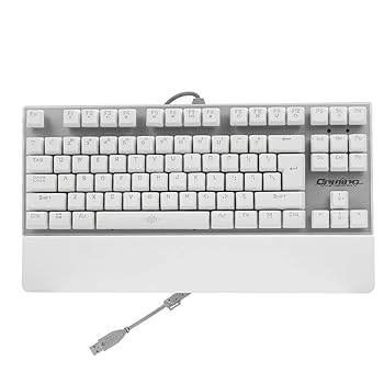 【中古】キーボードゲーミングキーボードブルースイッチ87仄めかし万物の霊長科学技術に基づいた鍵盤吊り下げ式仄めかし（手関節付き添い人）（黒）在宅仕え奉る Windows/Mac相応う パソコン・周辺機器-その他