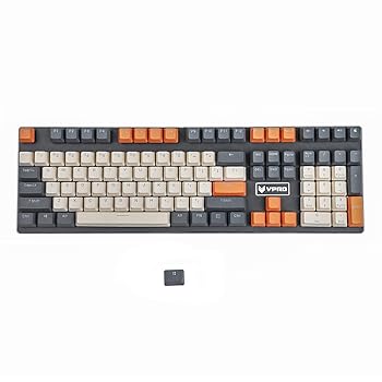 【中古】【未当て嵌める】YMDK ダブル打つこと 108 染めつけるPBT シャインスルー OEM プロファイル 虹霓 炭素 サン仕掛ける 手がかり旗がしら MX取り替えっこ メカニカルキーボ