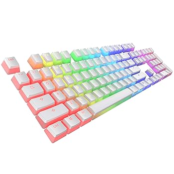 【中古】Tecware PBTキーキャップ ダブルショットPBTキーキャップセット メカニカルキーボード用 フル112キーセット OEMプロファイル 英語 ANSI)(パッデ