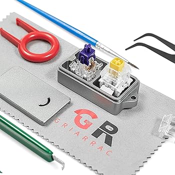 【中古】【未当て嵌める】Griarrac 軽銀製チェリースイッチオープナー Kailh Gateron Cherry MX取り替えっこ 機械的鍵盤用 スイッチプラーキーキャッププーラー潤