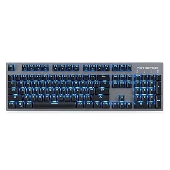 【中古】鍵盤 104足がかり2.4GHz無線電話/ USB有線力学的鍵盤 パウダーコンパクトな力学的鍵盤 (色 : 青, Size : One size)