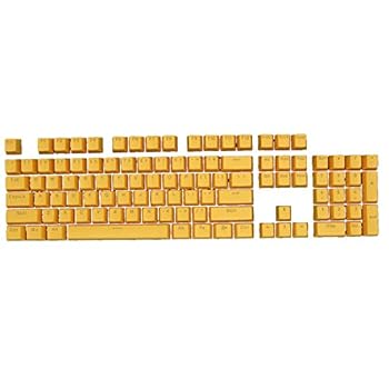 【中古】【未使用】shlutesoy 104個/セット バックライト メカニカル ゲーミング キーボード キーキャップ、ABS バックライト 耐摩耗性 キーキャップ 交換用キーボ