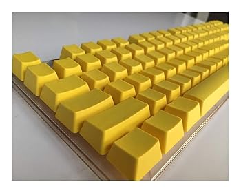 【中古】【未使用】キーキャップ サイドプリントブランク108 ANSIレイアウト太いPBTキーキャップレッドイエローグリーンの場合は、メカニカルゲーミングキーボード