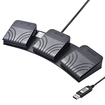 【中古】Powboro USB フットスイッチ トリプル 3 ペダル抑えつける カスタム 放送番組 マイコン 電子計算機 鍵盤 軍用地図 マルチメディアシステム 手がかり 光
