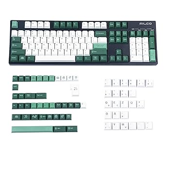【中古】YMDK ドイツ フランス イタリア スペイン イギリス ISO ボタニカルダイ サブキーキャップ 厚手 PBT チェリープロファイル キーキャップセット QW|AJIMURA-SHOP