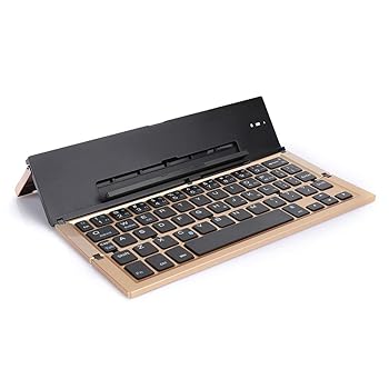 【中古】【未使用】キーボード 携帯電話やタブレットを置くためのスタンド付きの折りたたみ式スクエアミニポータブルPCキーボード オフィスワーカーやゲーム愛好家