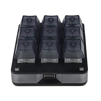 【中古】YMDK 9キー CNC アルミニウム QMK VIA Hotswap RGB対応 マクロタイプC Gateron Pro イエロースイッチ メカニカルキーボード テンパッド ゲームフ｜AJIMURA-SHOP