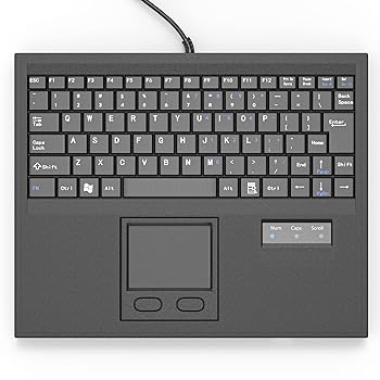 【中古】【未使用】E-SDS 防水産業用マシンキーボード USBインターフェースとタッチパッド付き (84ks USB ブラック)
