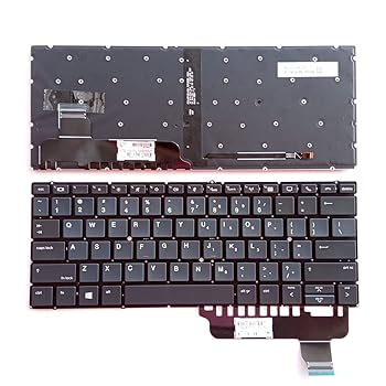 【中古】ノートパソコン交換 USレイアウト バックライトキーボード付き HP EliteBook x360 830 G5 X360 830 G6 L40527-B31 フレームなし