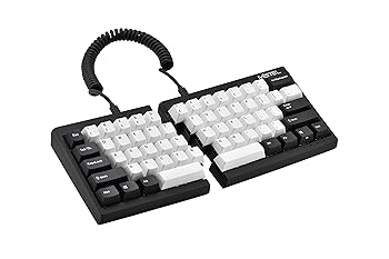 【中古】Mistel MD600RGB v3 スプリットメカニカルキーボード 桜んぼうMX サイレントレッドスイッチ ツートーン PBTダブルショットキーキャップ プログラ