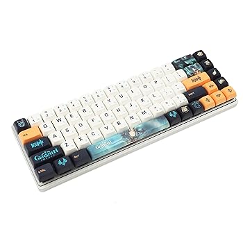 【中古】YMDK PBTキーキャップ ZDA XDAキーキャップダイサブに類似 MXキーボード104 87 GK61 96 84 GK64 68キーキャップ (ゲームキー145個)