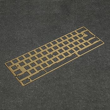 【中古】YMDK 真鍮アルミニウムPCプレート素材 ポジショニングボード ISO ANSI 61 64 ミニラレイアウト GH60 PCB 60% キーボード DIY (真鍮プレートA) 9,310円