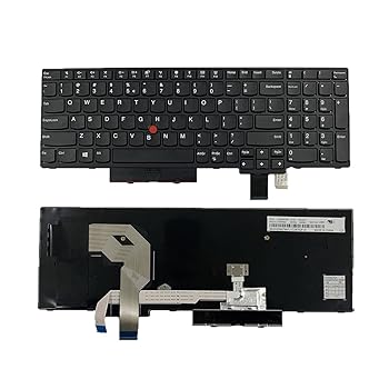 【中古】【未使用】ノートパソコン交換用USレイアウトキーボード Lenovo IBM Thinkpad T570 T575 T580 P51s P52s(P51 P52には対応していません) ブラック|AJIMURA-SHOP