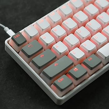 【中古】YMDK 128 PBT ダブルショット シャイン スルー ANSI ISO OEM プロファイル プリンキーキャップ キーキャップ 密封レジェンド MX メカニカルキー
