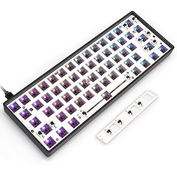 【中古】YMDK Lite ガスケット GK61 V3 Skyloogn RGB ホットスワップ可能 プログラム可能 有線 MXスイッチ メカニカルキーボード DIYキット (プラスチッ|AJIMURA-SHOP