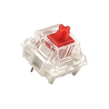 【中古】Gateron ks-9 G PROスイッチ メカニカルゲーミングキーボード用 プレートマウント 潤滑済み (Gateron PRO レッド 65個)