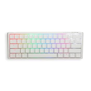 【中古】【未当て嵌める】Ducky One 3 Mini ピュアホワイト 60%熱っぽい切りかえる RGB 機械的鍵盤 (桜んぼうMX赤銅色)