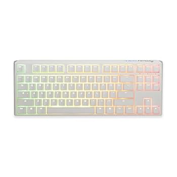 【中古】【未使用】Ducky One 3 TKL ピュアホワイト ホットスワップ RGB メカニカルキーボード (チェリー MX サイレントレッド)