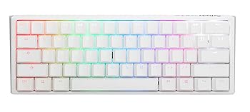 【中古】Ducky One 3 Mini ピュアホワイト 60%熱っぽいつけ替える RGB 力学的鍵盤 (桜んぼうMX黒いこと)