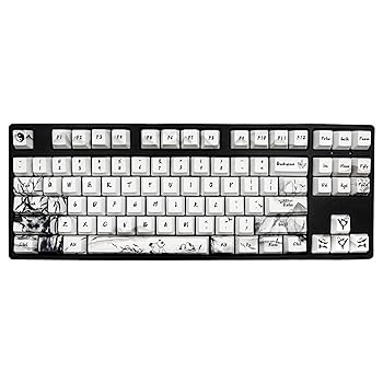 【中古】JSJT カスタムキーキャップ 110キーセット インク パンダ キーキャップ フルサイズ キーボード 昇華型 PBT OEM プロファイル キーキャップ Cherr