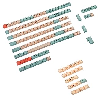 【中古】125 キー ハミ メロン ダイサブPBTキーキャップ ドイツ スペイン 英国 フランスISO MXスイッチ用 キーボード 104 87 61 Filco YMD96 KBD75 FC980