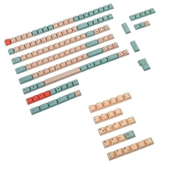 【中古】125 キー ハミ メロン ダイサブPBTキーキャップ ドイツ スペイン 英国 フランスISO MXスイッチ用 キーボード 104 87 61 Filco YMD96 KBD75 FC980