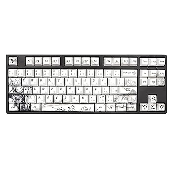 【中古】JSJT Panda PBT 昇華型日本語キーキャップ - 110キー OEMプロファイル カスタム Cherry MXスイッチ対応 (104/87/71/61/60%) キーキャッププーラ