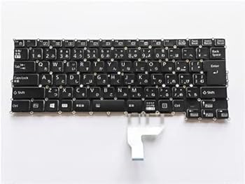 【中古】[IDVL]富士通 FMV LIFEBOOK 5U13A2 9U13A1 9U13A2 9X13A2 日本語キーボード ノートPC用 バックライト搭載 (黒)