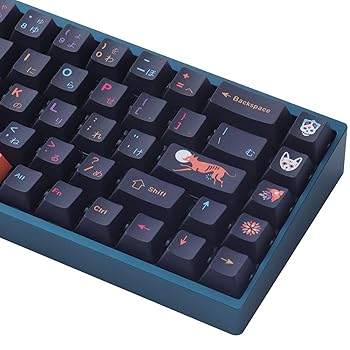 【中古】JOMKIZ PBTキーキャップ 146キー Mictlan 昇華型 チェリープロファイルキーキャップ 日本語キーキャップセット Cherry MXスイッチ用 ISO/ANSIレ