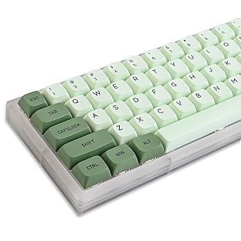 【中古】【未使用】Ussixchare 抹茶キーキャップ PBT 122キー グリーン ゲーミングキーキャップセット XDAプロファイルキーキャップ 染料サブ ANSI レイアウト Cher 8,024円